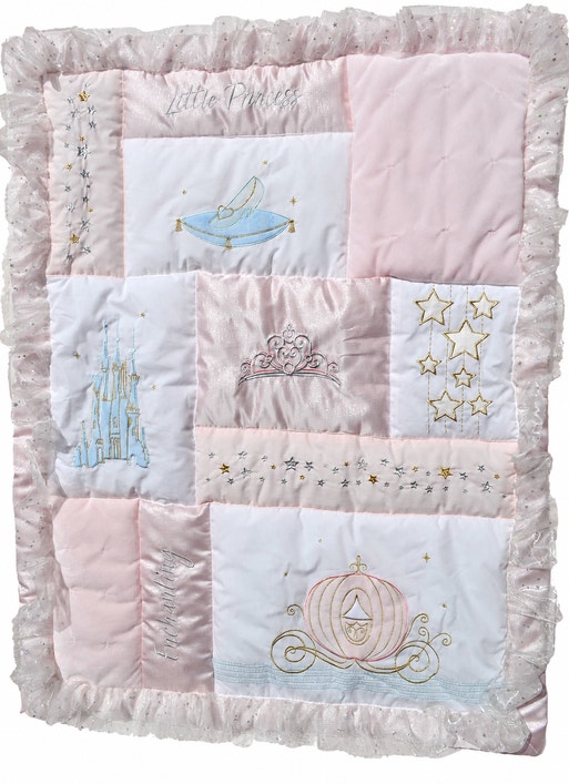 Disney Cinderella 4 Piece Bedding Fits Both Crib & Toddler Beds - photo 4