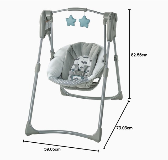 Graco Baby Swing Soother Slim Spaces Compact Humphry - photo 2