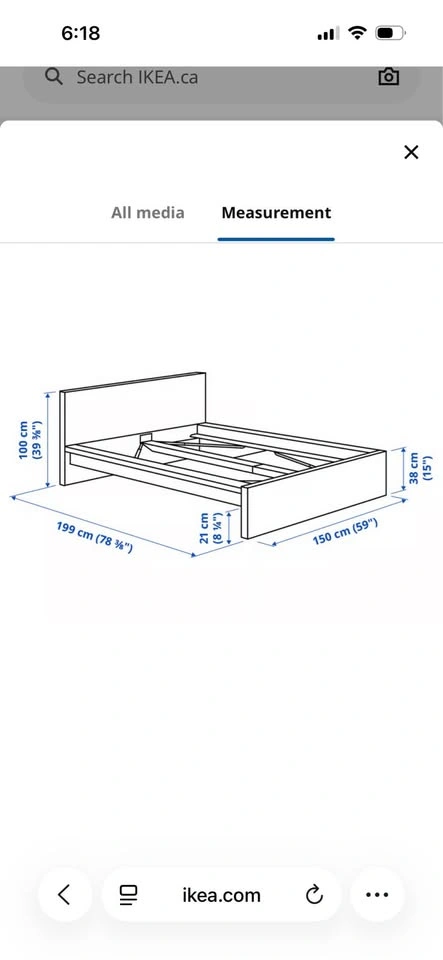 IKEA MALM Bed Frame (Full Size) - photo 2
