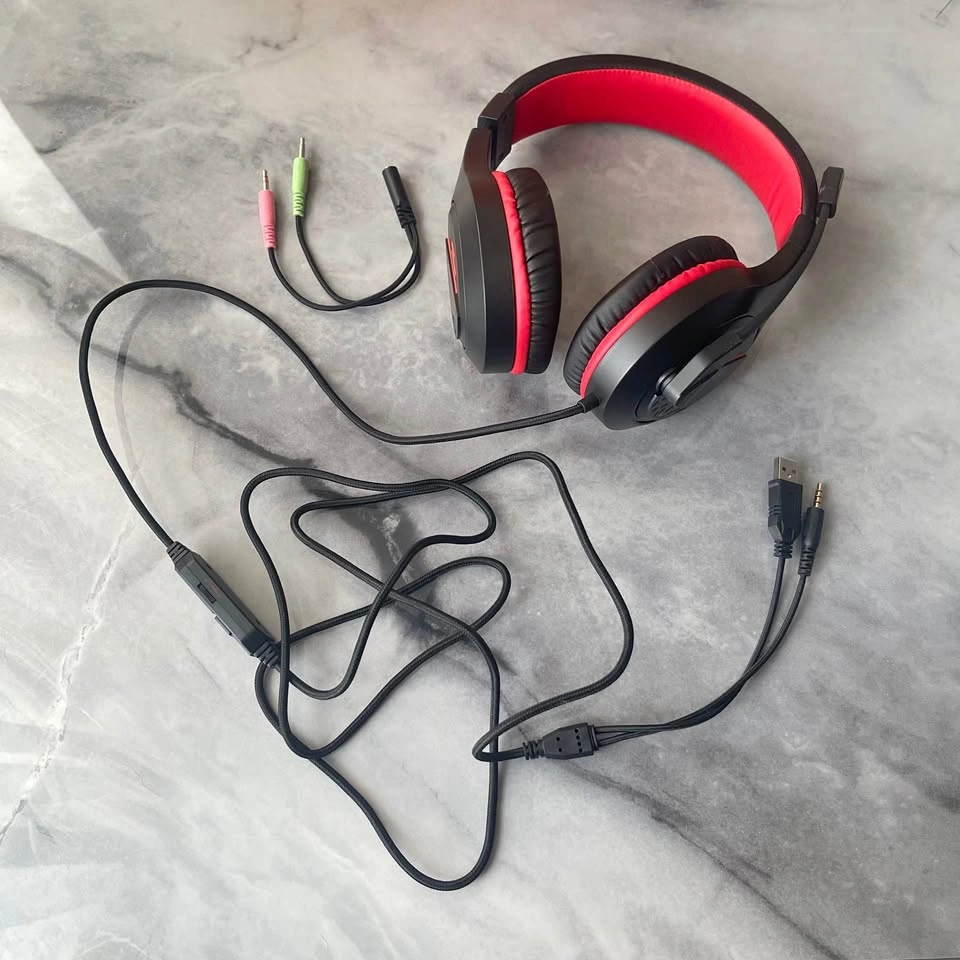 COLUSI C100 Gaming Headset, Red