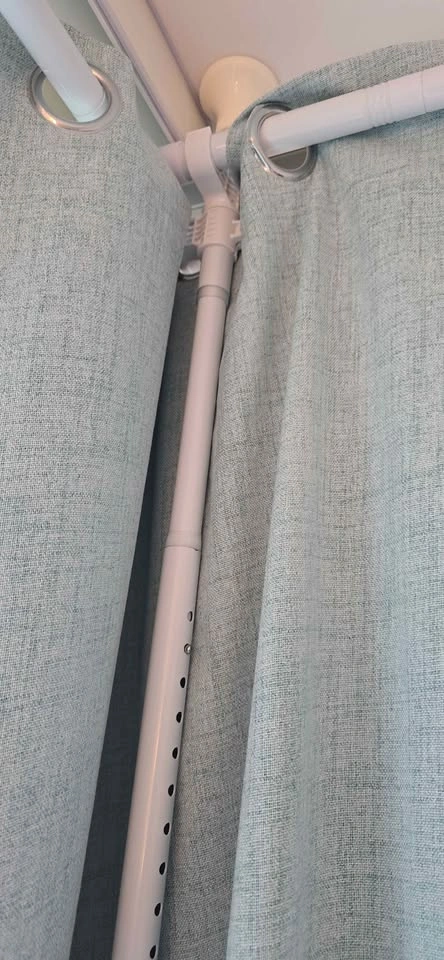 Adjustable Room Divider Curtain Rod (28-171in W, 4-10ft H) - photo 5