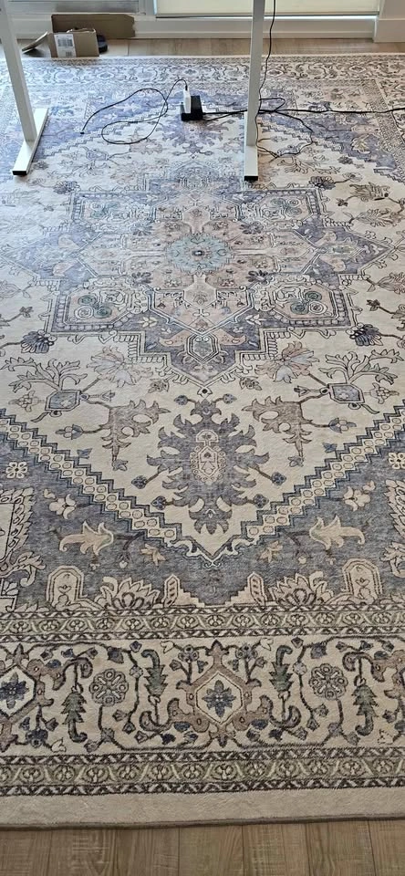 Soft 9x12 Area Rug for Living Room, Washable with Non-Slip