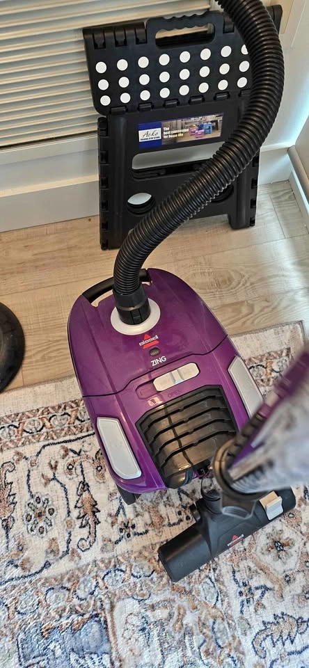 Bissell Zing Lightweight, Bagged Canister Vacuum, Purple