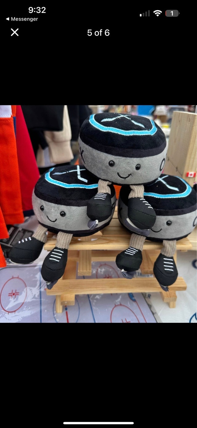 Hockey Puck Plush Gift | Hockey Player Gift - photo 2