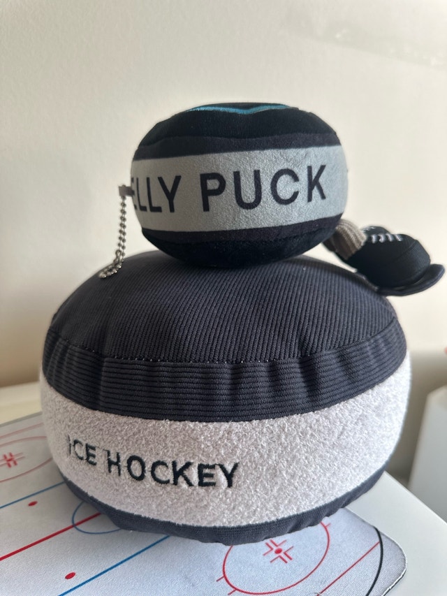 Jumbo Hockey Puck Plush, Hockey Player Gift - photo 4