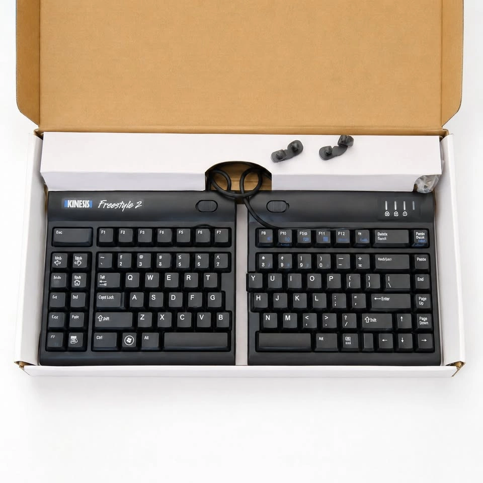 Kinesis Freestyle2 Ergonomic Split Wired Keyboard for PC - photo 2