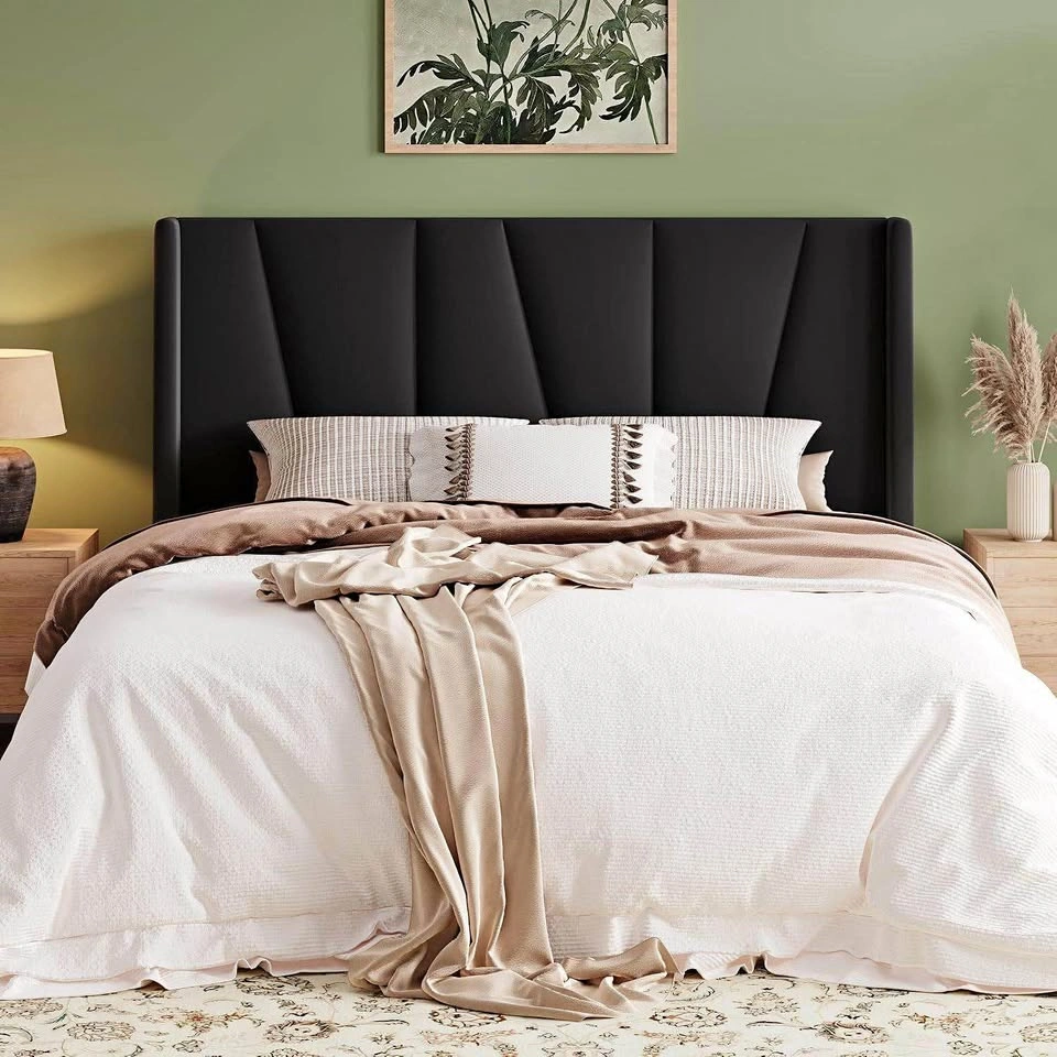 New Queen Wingback Upholstered Bed Frame