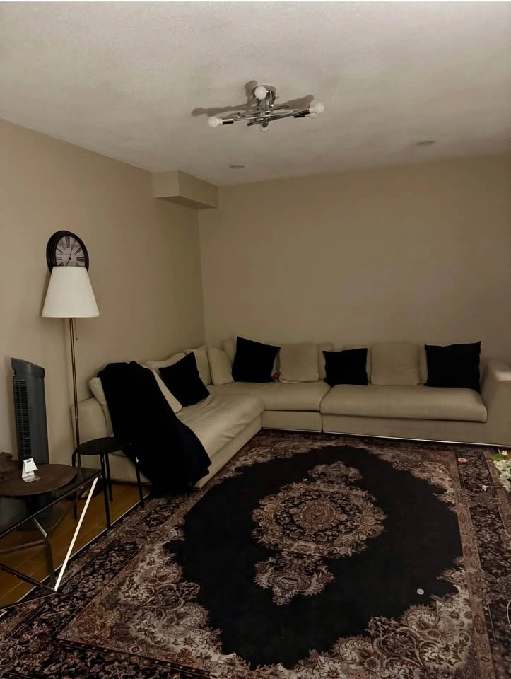 Structube Modern Cream L-Shaped Sectional Sofa - photo 2
