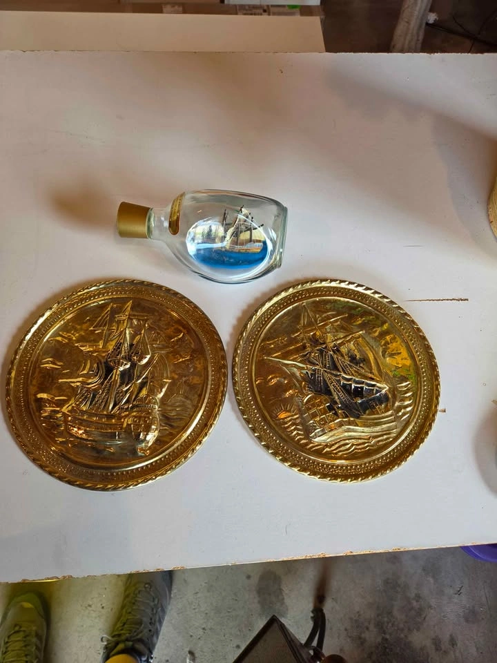 2 1960s Brass Ships - photo 2