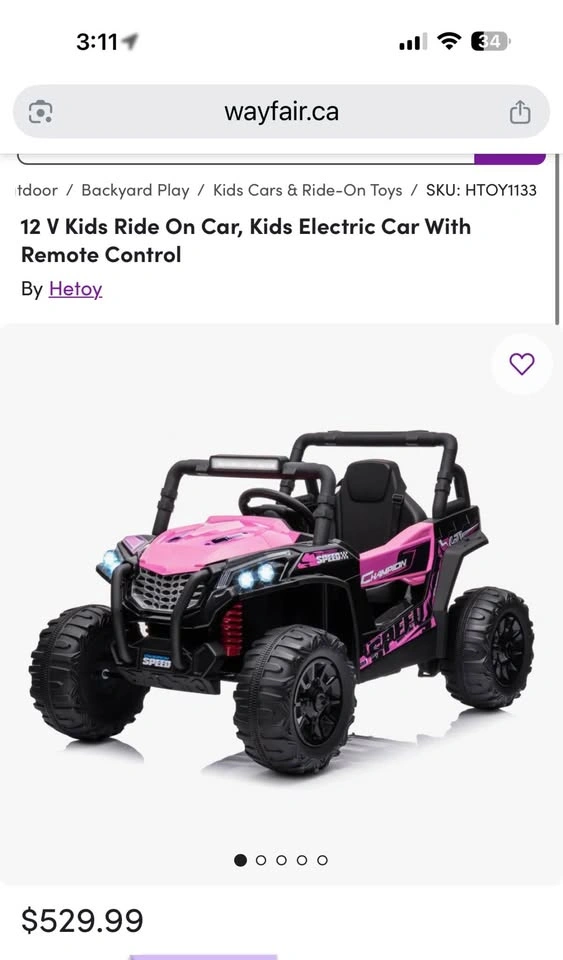 NEW-12V Kids Electric Off-Road Truck- ride on car - photo 4