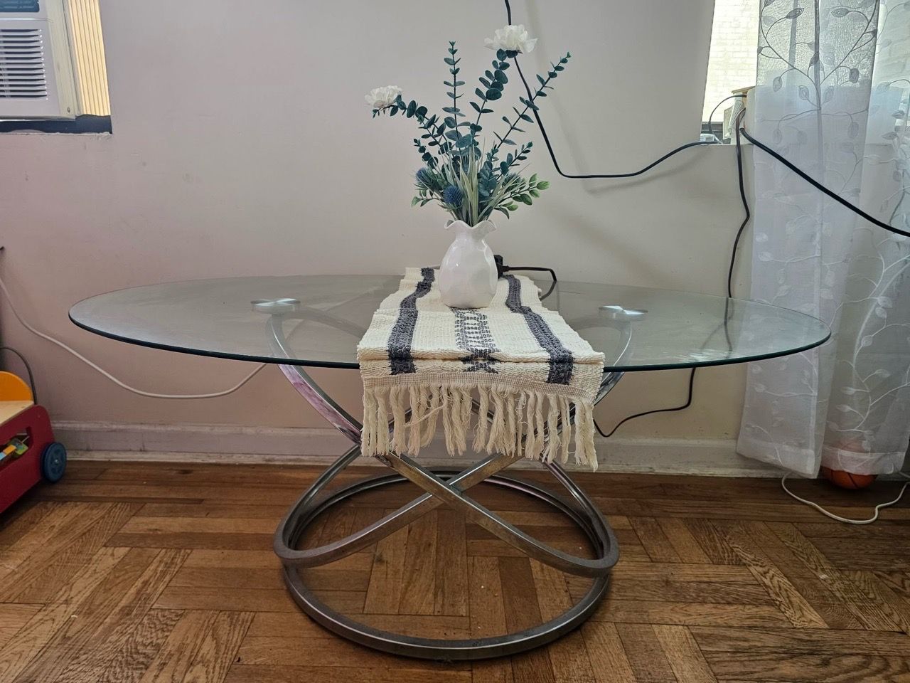 Modern 3-Piece Glass Table Set - photo 5