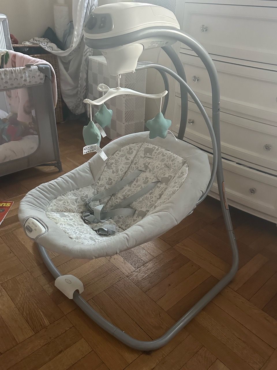 Graco Simple Sway Swing, Ivy - photo 5