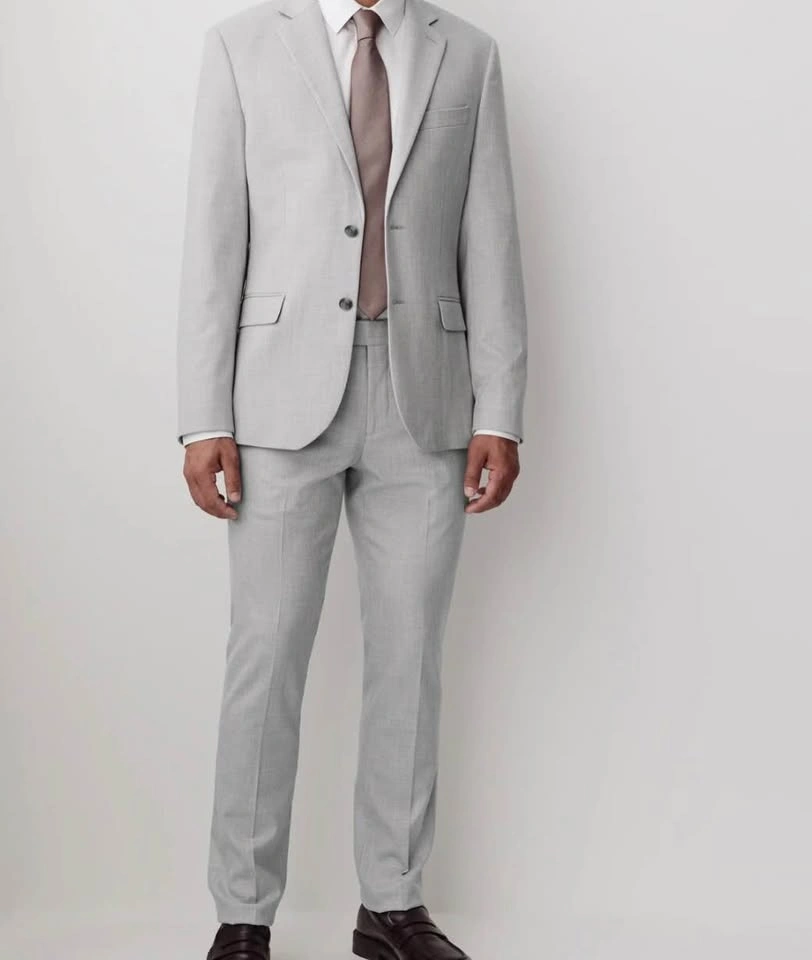RW&CO Regular Fit 2 piece light grey
