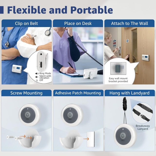 Wireless Nurse Call System 10 Call Buttons and Monitoring Units - photo 3
