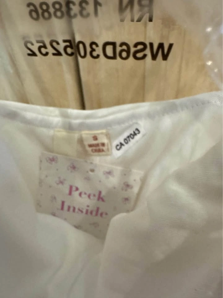 Peek Inside White Cowl Neck Maxi Dress with Back Bow Size S - photo 3
