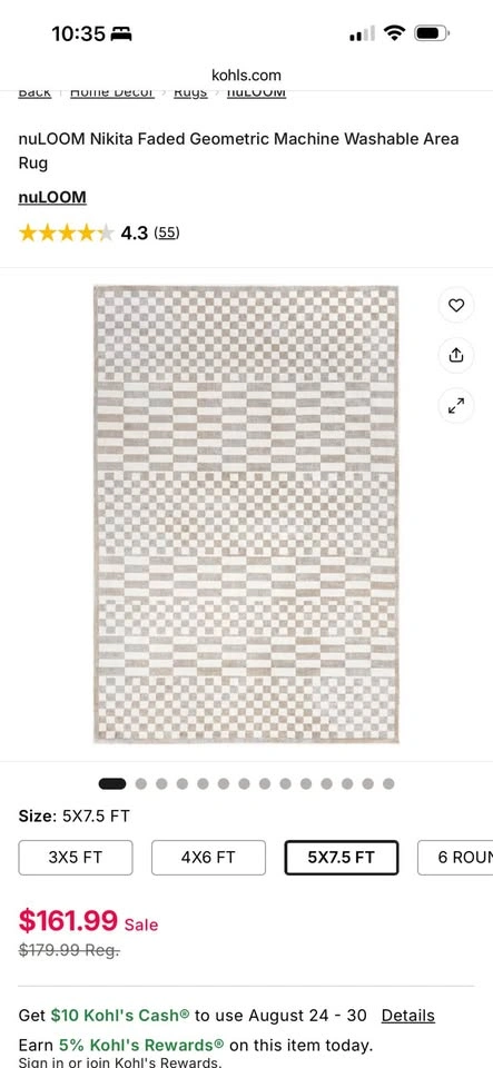 nuLOOM Nikita Rug, 5'3”x 7' 6", Brown - photo 3