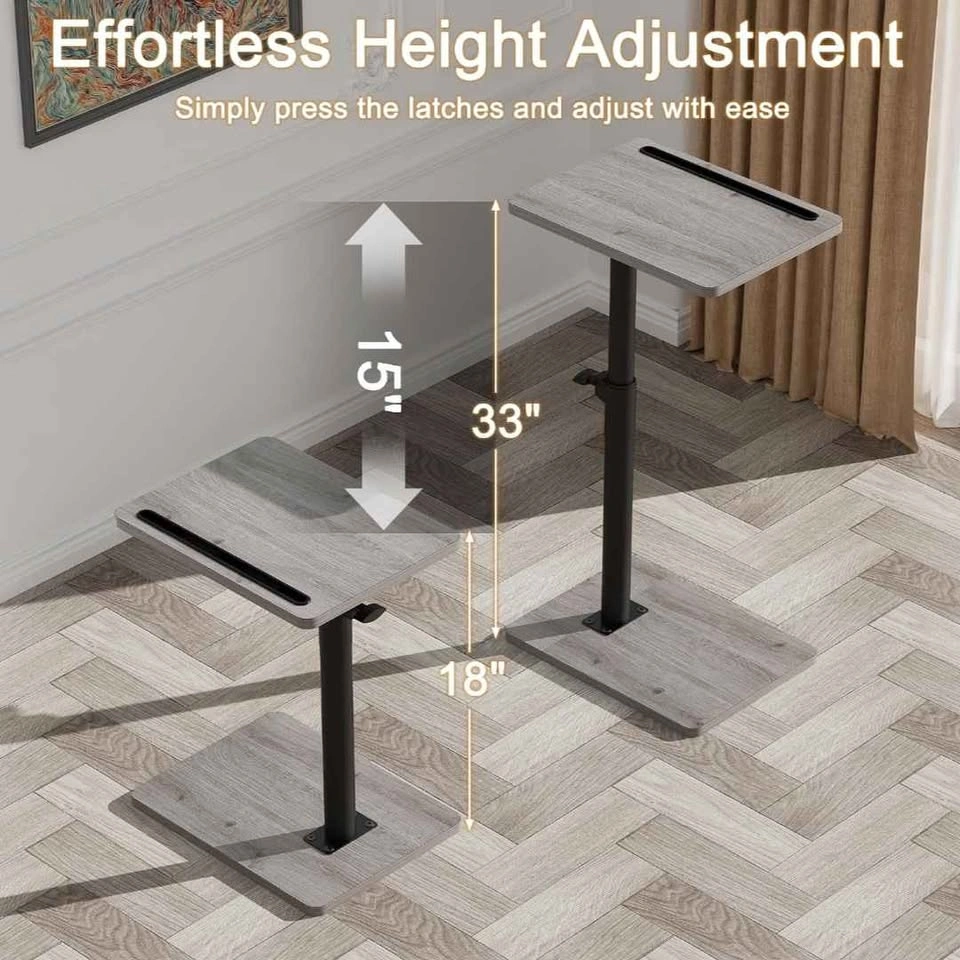 Adjustable Height Sofa Armrest Tray Table - photo 5