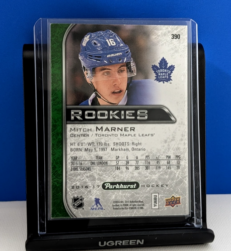 Auston Matthews Mitch Marner 2016-17 Parkhurst Rookie 2 Card Lot - photo 4