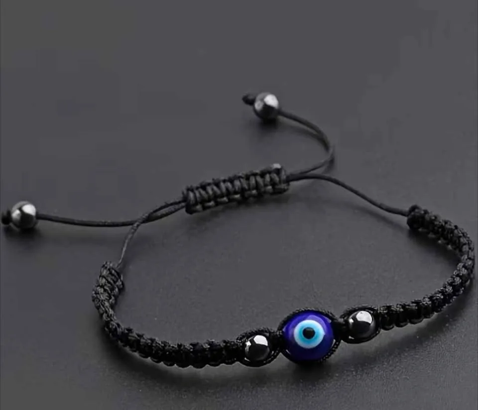 Evil Eye Braided Cord Bracelet - photo 2