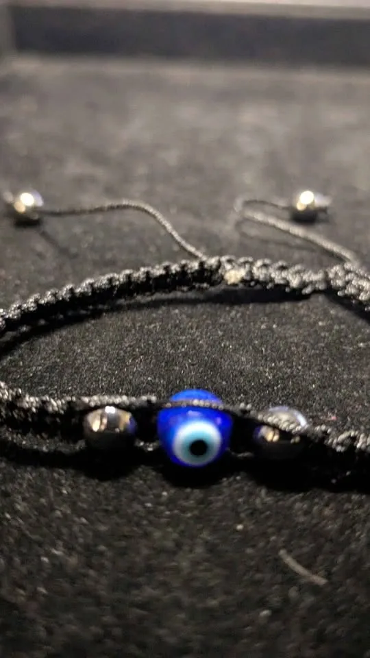 Evil Eye Braided Cord Bracelet - photo 3