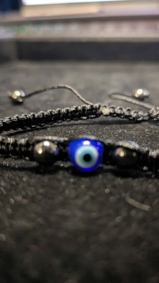 Evil Eye Braided Cord Bracelet - photo 4