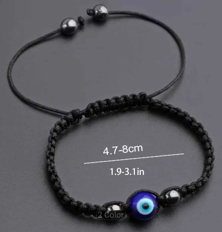 Evil Eye Braided Cord Bracelet - photo 5