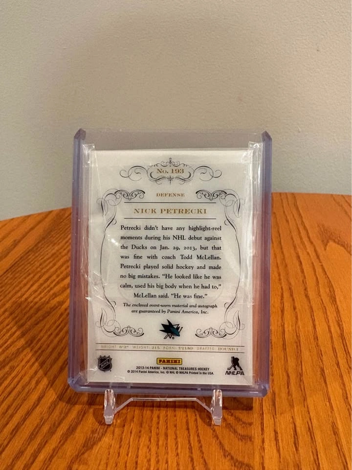 Nick petrecki rookie auto patch /54 - photo 2