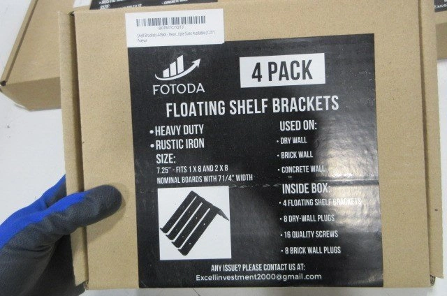 FOTODA 4PK HEAVY-DUTY 6"H SHELF BRACKETS - photo 4