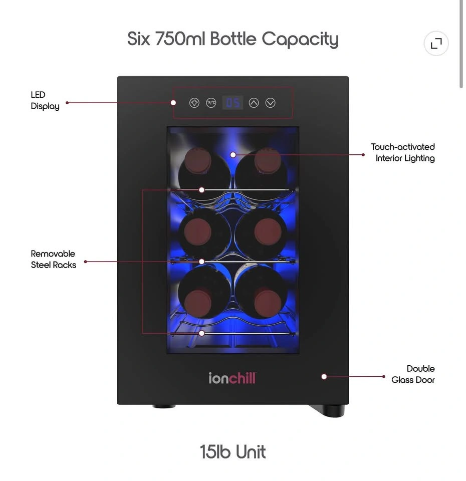 ION CHILL 6 BOTTLE WINE COOLER - photo 3