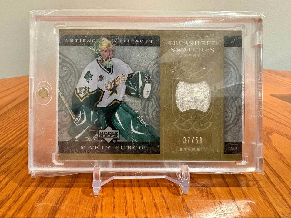 Marty Turco jersey swatches /50