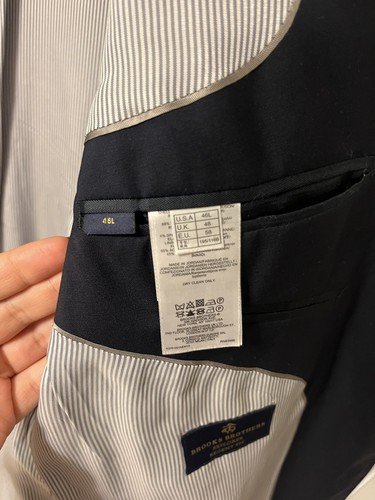 Brooks Brothers Explorer Regent Fit Navy Wool Blazer 46L - photo 5