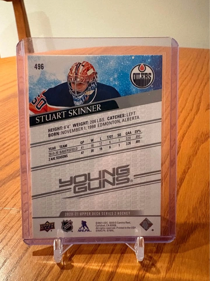 Stuart skinner YG Rookie - photo 2