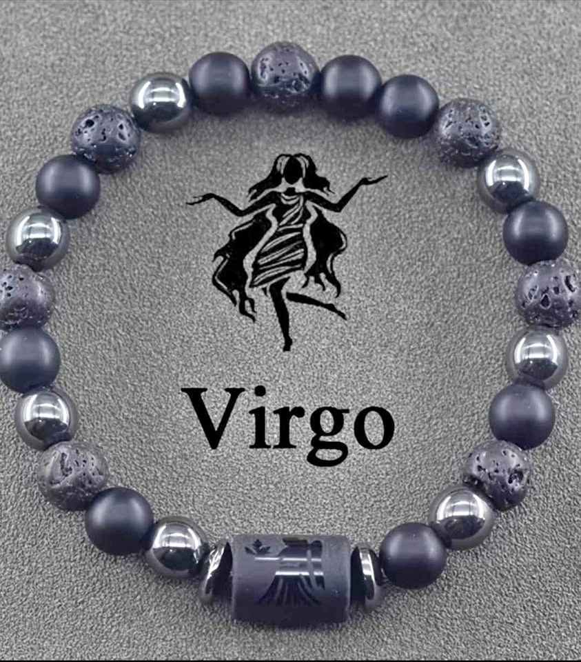 Virgo Zodiac Beaded Bracelet