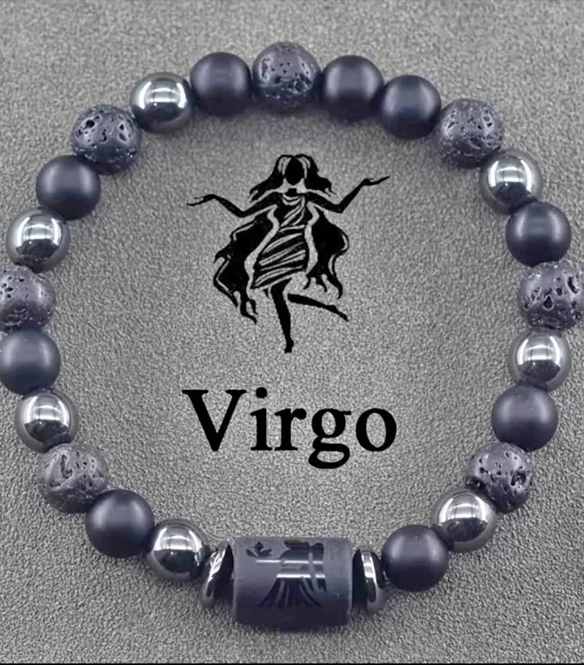 Virgo Zodiac Beaded Bracelet
