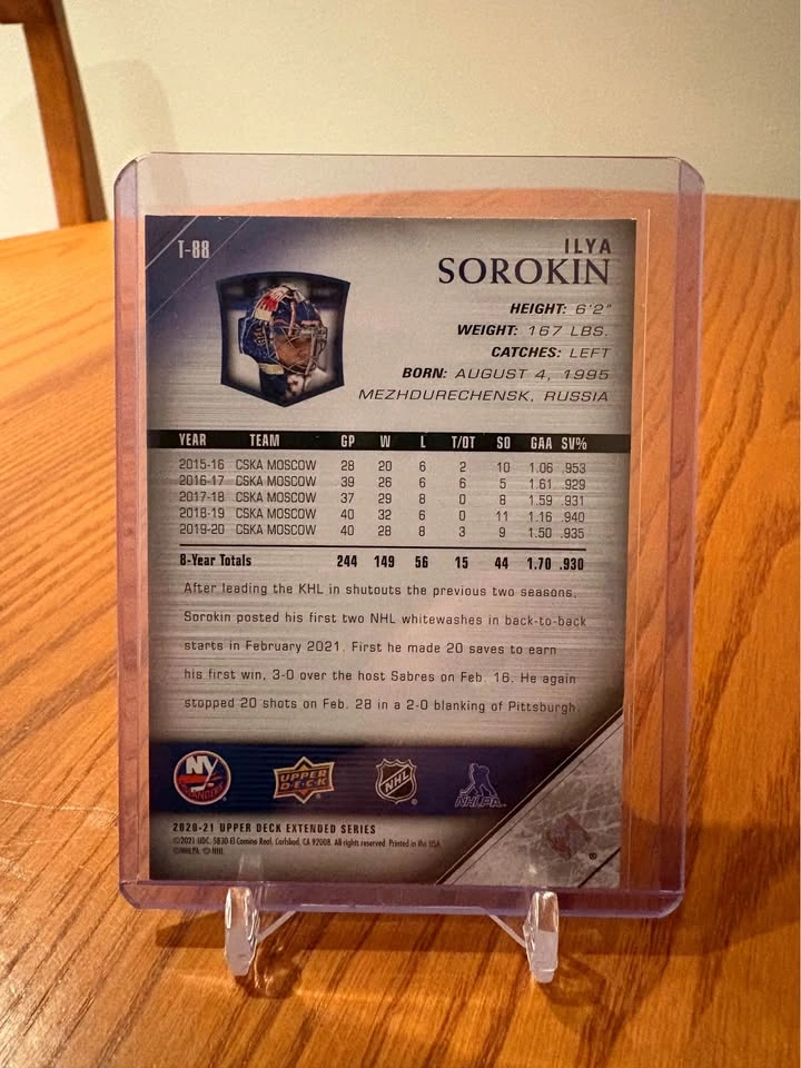 Ilya Sorokin YG Rookie - photo 2