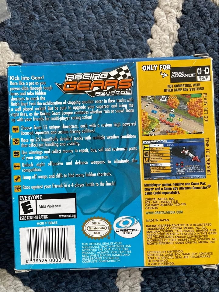 Racing Gears Advance Nintendo GBA CIB - photo 3