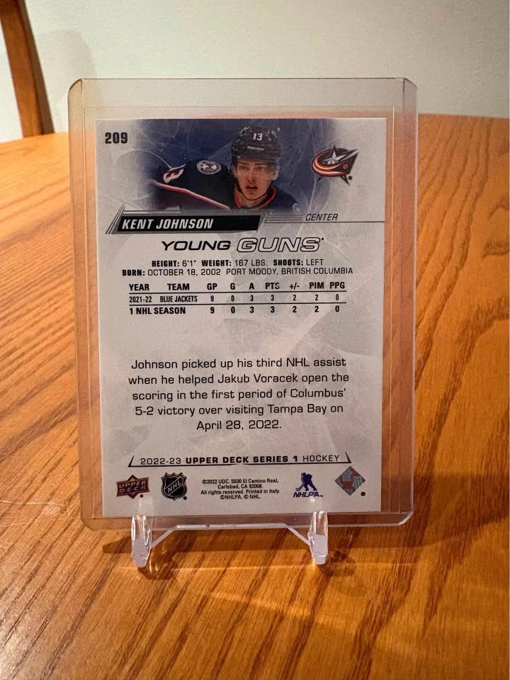 Kent Johnson YG Rookie - photo 2