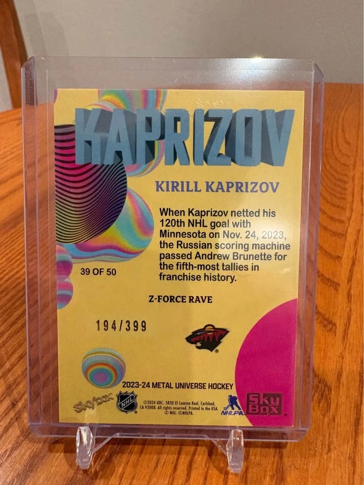 Kirill Kaprizov Zforce /399 - photo 2