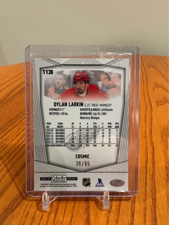 Dylan Larkin Cosmic /65 - photo 2