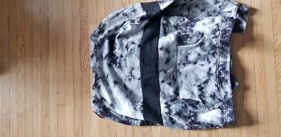 Marble pattern hoodie