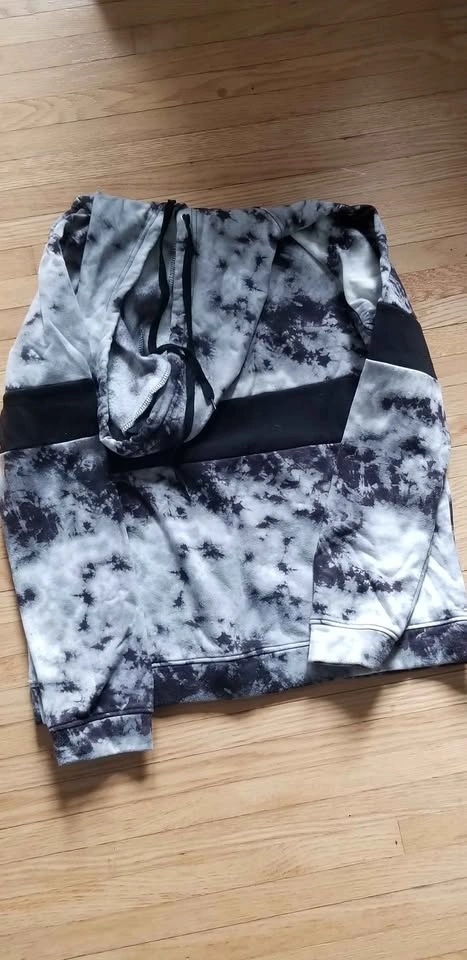 Marble pattern hoodie - photo 2