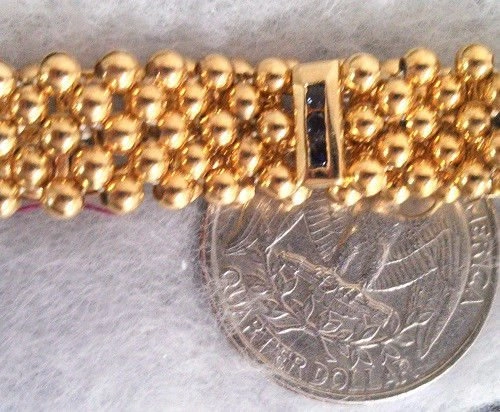Adjustable  Gold on Sterling Silver Bracelet - photo 3