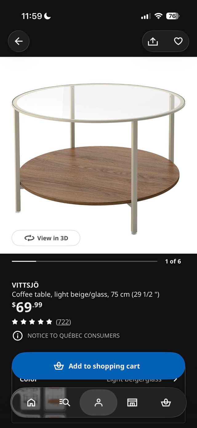 IKEA VITTSJÖ Coffee Table - photo 4