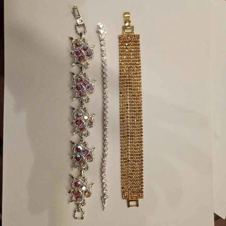 Vintage Rhinestone Bracelets $10 Each or $25 all