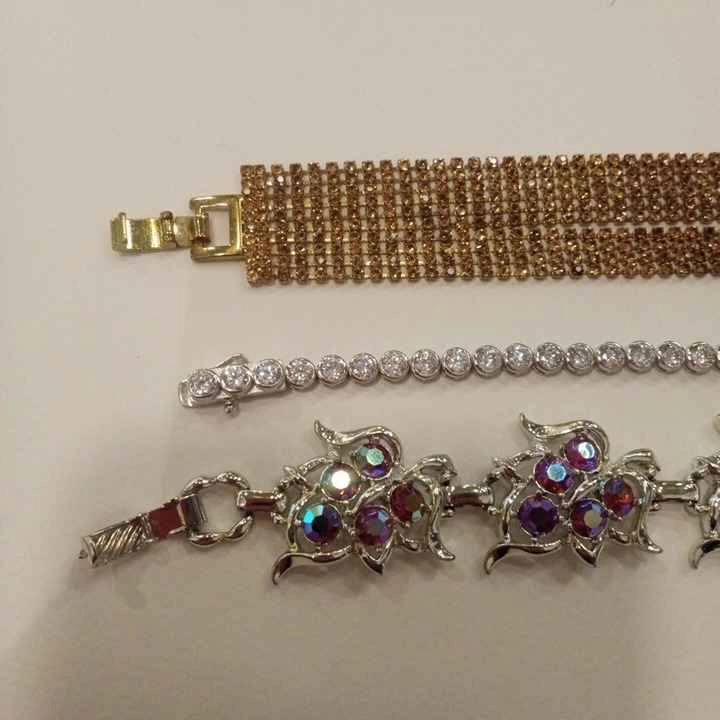Vintage Rhinestone Bracelets $10 Each or $25 all - photo 2