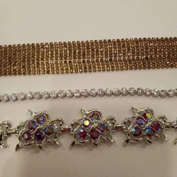 Vintage Rhinestone Bracelets $10 Each or $25 all - photo 3
