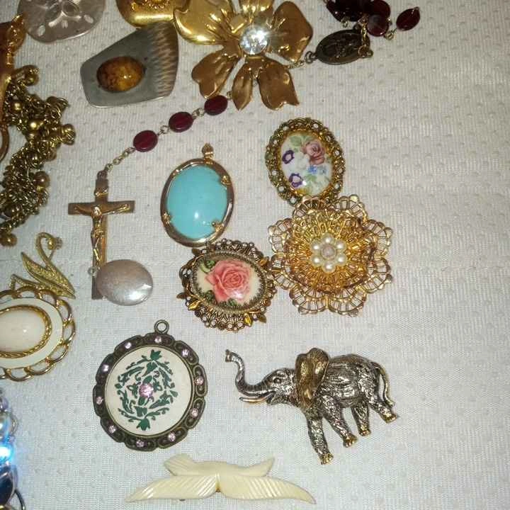 Mixed Lot Vintage To Now 35 Costume Jewelry Pieces For Crafts - photo 4
