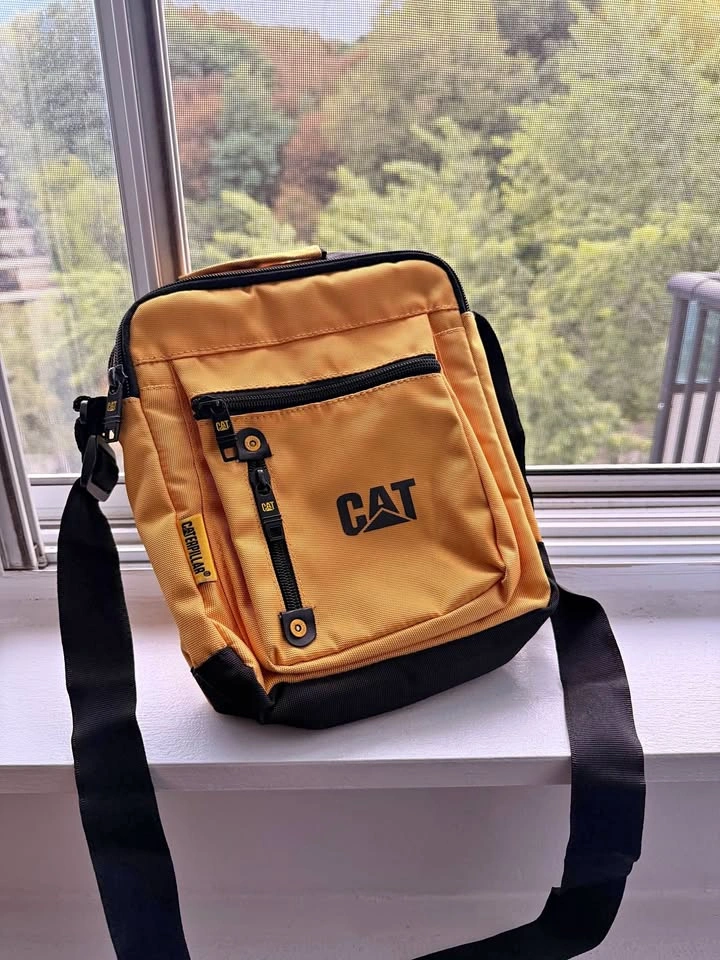 CAT (Caterpillar) Crossbody Bag – Yellow/Black