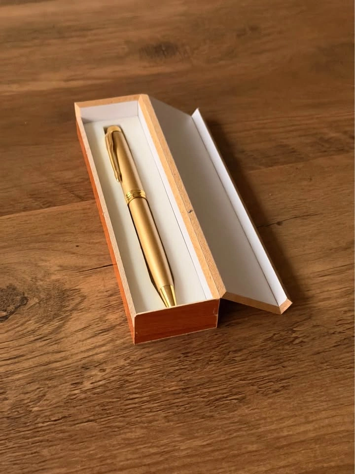 Gold-Tone Ballpoint Pen with Stylus Tip – New, in Box - photo 3
