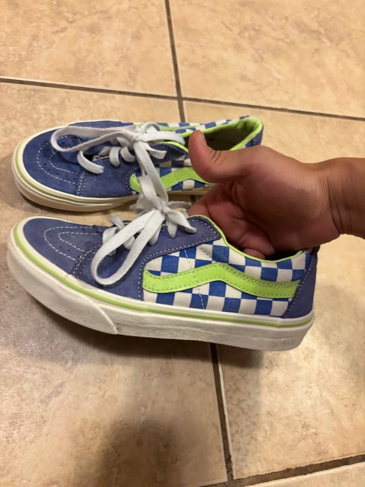 Vans Sk8-Low Blue Checkerboard size 4.5 men / 6 women’s - photo 3